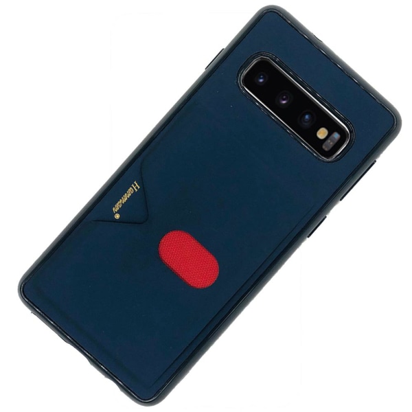 Samsung Galaxy S10 Plus - Praktisk stilfuldt cover (HANMAN) Mörkblå