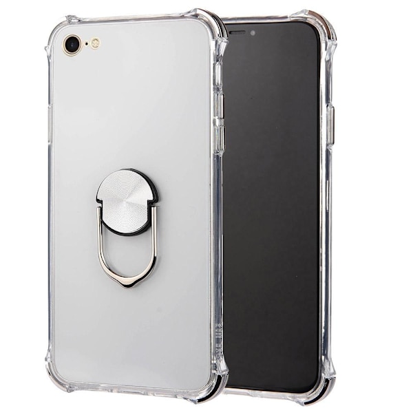 iPhone 6/6S - Praktiskt Skal med Ringhållare Svart