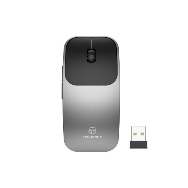 Trådlös Mus, MAC PC 2,4G USB Ergonomisk Mus Grå Grey