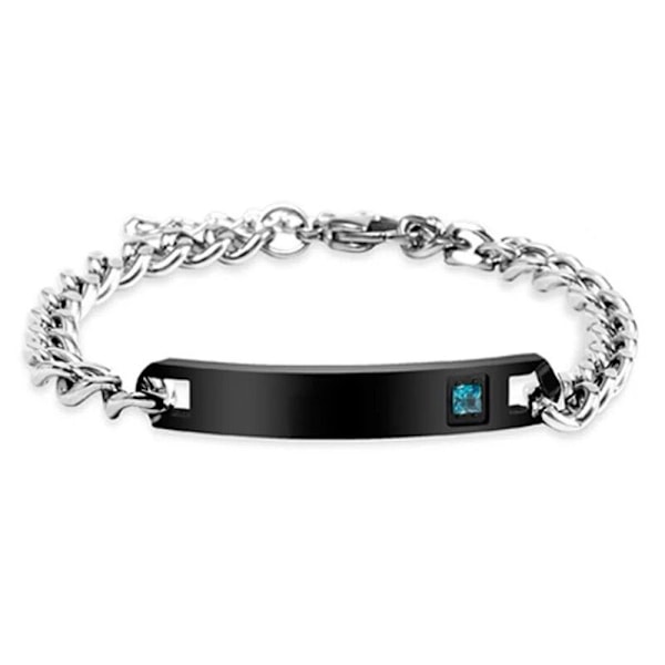 Stilrent Par Armband Svart