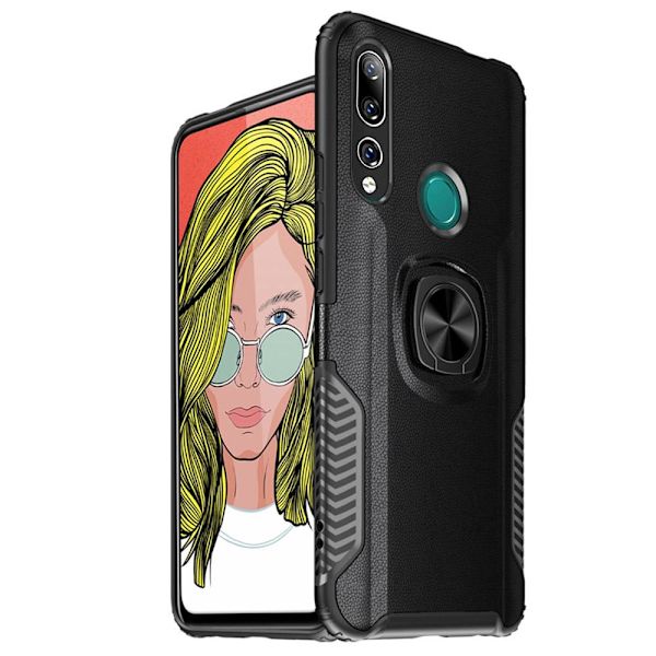 Huawei P Smart Z - Professionellt Skal med Ringhållare Mörkblå