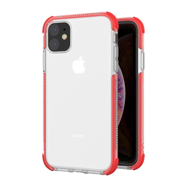 iPhone 11 Pro - Professionelt beskyttelsescover i silikone (FLOVEME) Red Röd