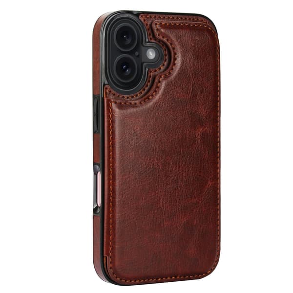 iPhone 17 NKOBEE Skal Premiumdesign med Kortfack Röd