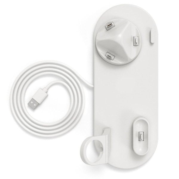 Praktiskt 3-1 Laddare Lightning, Micro USB, Type-C Svart