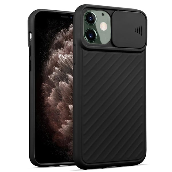 iPhone 12 - Skyddande Skal med Kamera Skydd Röd
