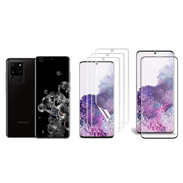 Galaxy S20 Ultra Skärmskydd 9H 0,2mm Nano-Soft HD-Clear Transparent/Genomskinlig