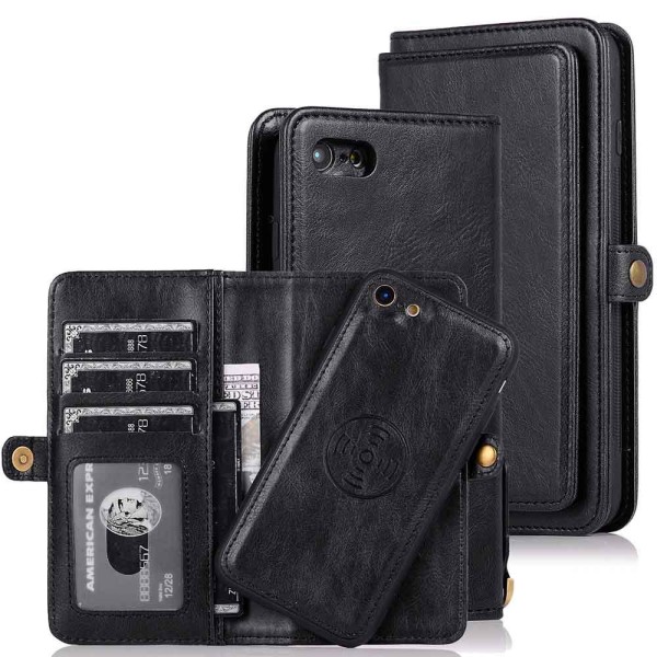 Double Wallet Case - iPhone SE 2020 Mörkblå