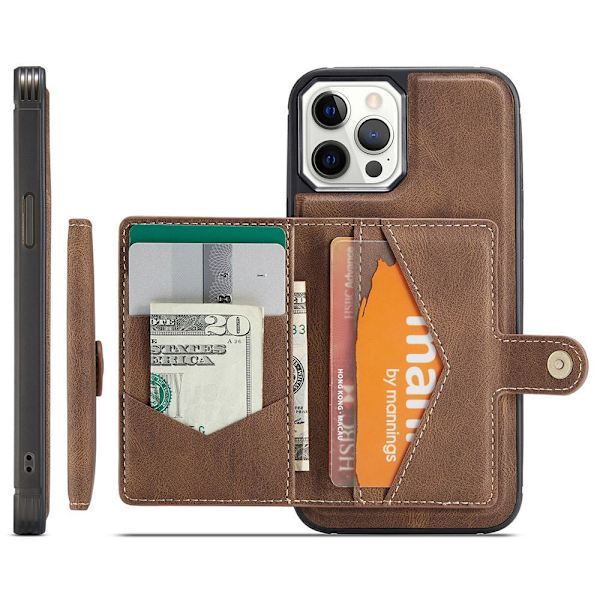 iPhone 12 Pro Max - Cover med kortrum Röd