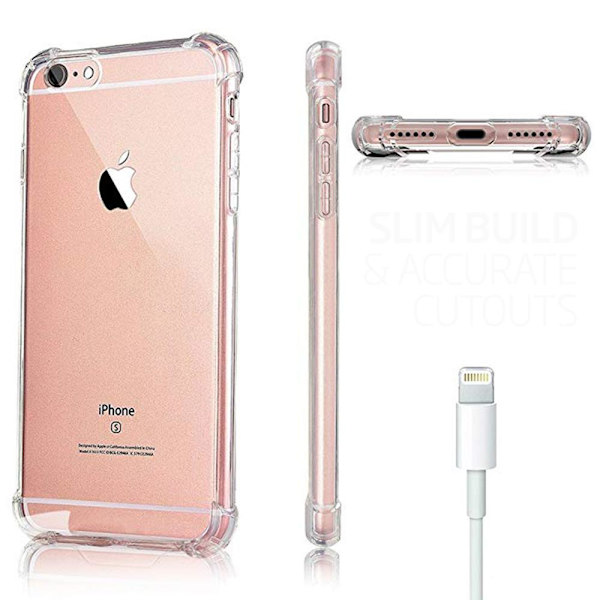 iPhone 6/6S Plus - Skyddande Smart Silikonskal (FLOVEME) Transparent/Genomskinlig