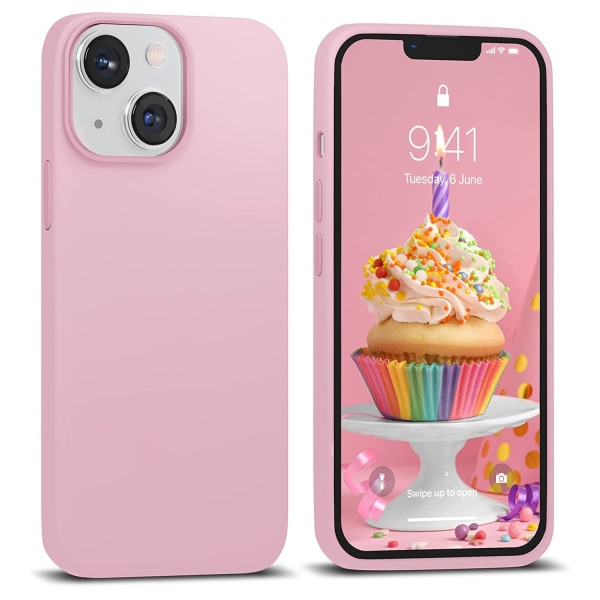 iPhone 14 Plus - Tunt LEMAN Cover Ljusrosa