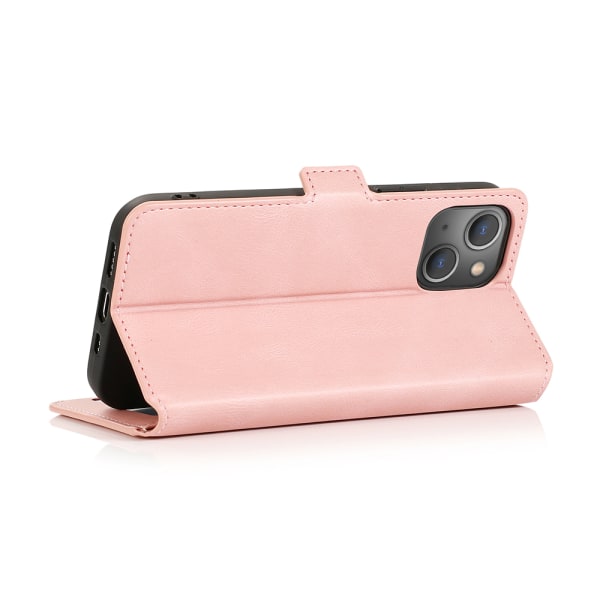 iPhone 14 Plus - Elegant Praktiskt Pl�nboksfodral Rosé Guld
