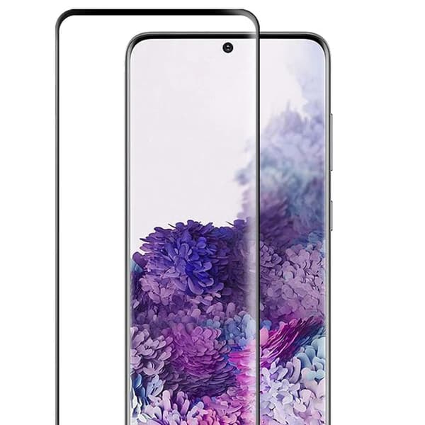 S21 Ultra Screen Protector FULL-LIM 0,3 mm HD-Clear Svart