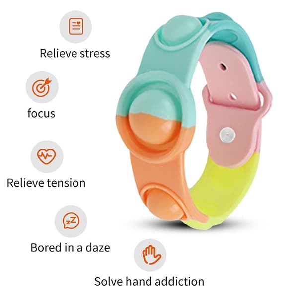 Fidget Toy Armband Pop It Simple Dimple Grön