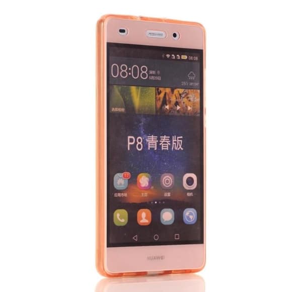 Huawei P9 - Dubbelsidigt Silikonfodral med TOUCHFUNKTION Svart