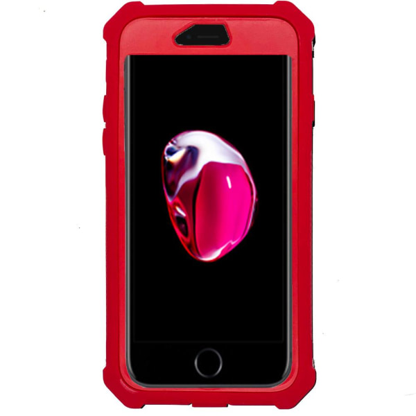 iPhone 7 Plus - Effektfullt EXXO Skyddsfodral med Hörnskydd Röd