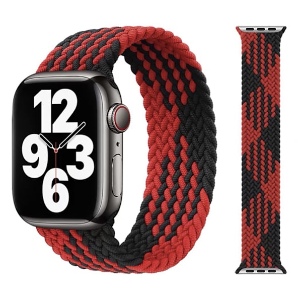 Apple Watch 38/40/41mm - Bekvämt Nylonband i Flera Färger Kaffe/Vit M