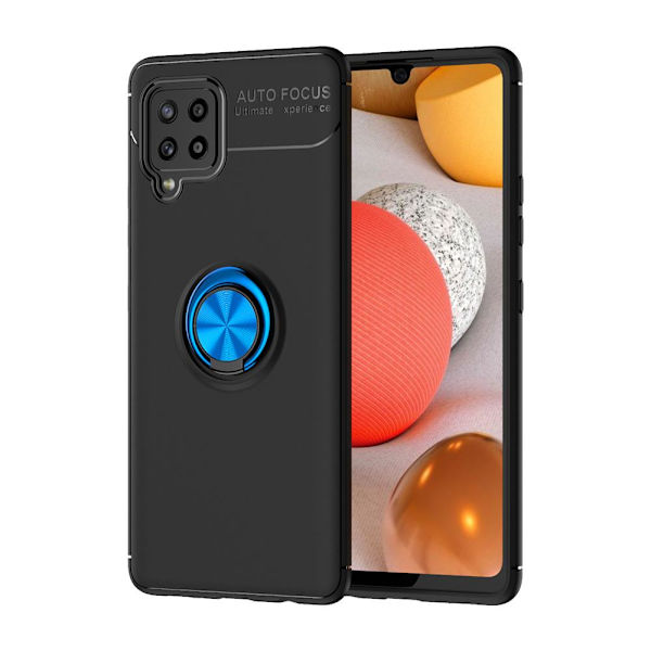 Samsung Galaxy A42 - Skal med Ringhållare Blå