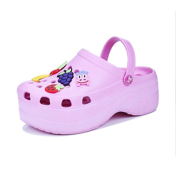 Damtofflor Strandtofflor Mode Sandaler Utomhus Inomhus halkfria skor 033 Pink EU 41