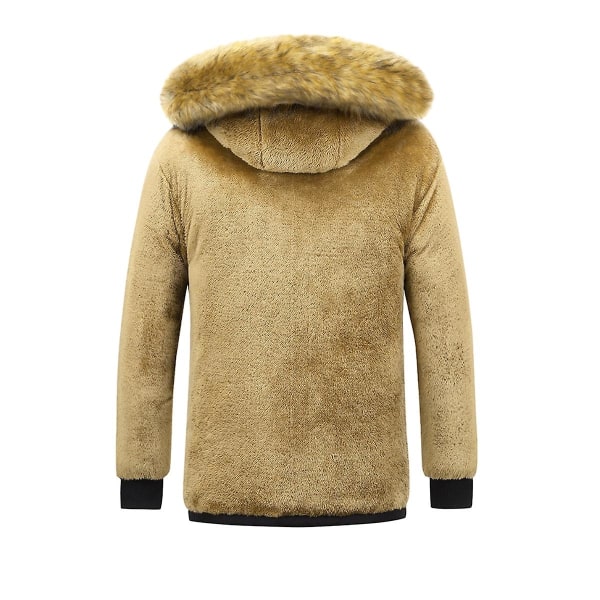 Herr Vinterrock Varm Parka Jacka Med Avtagbar Huva Navy 3XL