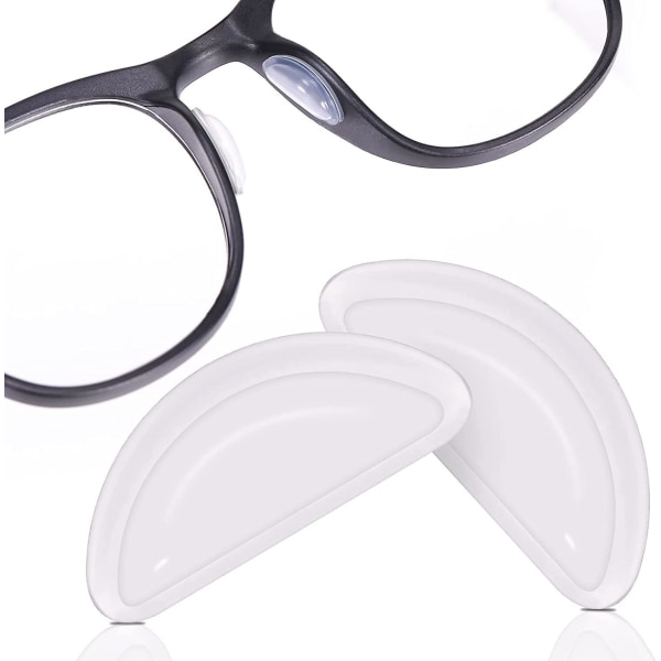 Uppgraderingsmodell Luftkammare Glasögon Nosdynor, Anti-halk självhäftande Nos Pads För Glasögon, 3,5 mm Silikon Glasögon Nos Pad - 12 Par Clear