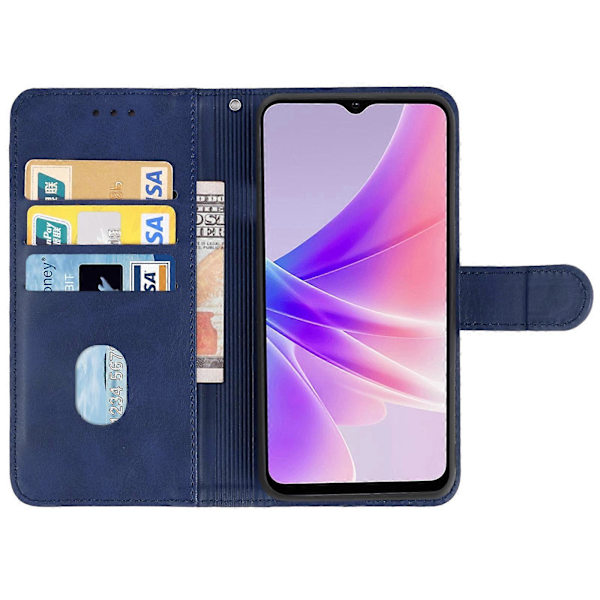 Läderfodral för OPPO A77 5G Blue