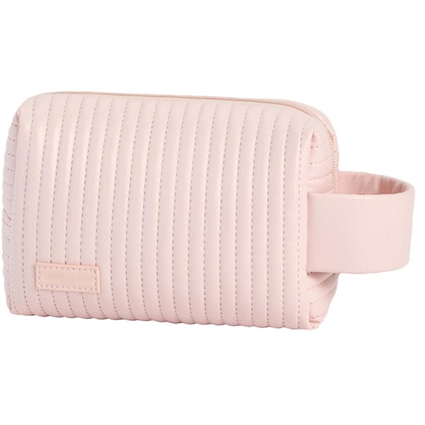 Liten kosmetisk väska, elegant och rymlig PU kosmetisk väska, vattentät kosmetisk väska pink