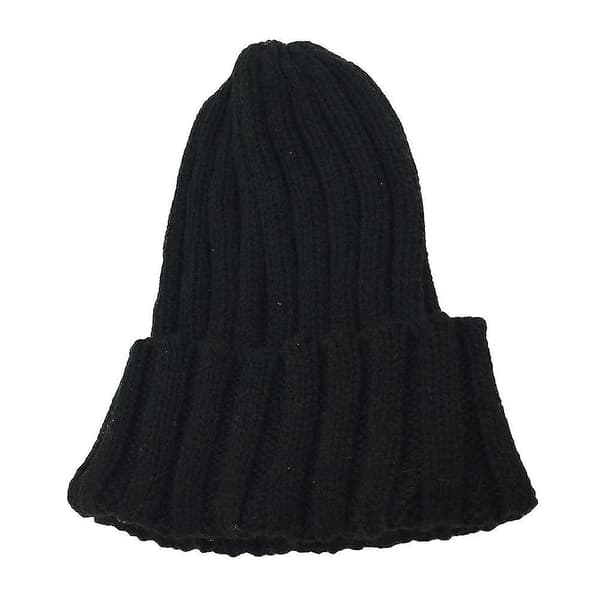 Sztxj 1 stk. Sort Vinter Efterår Damehue Varmere Bonnet Casual Hue