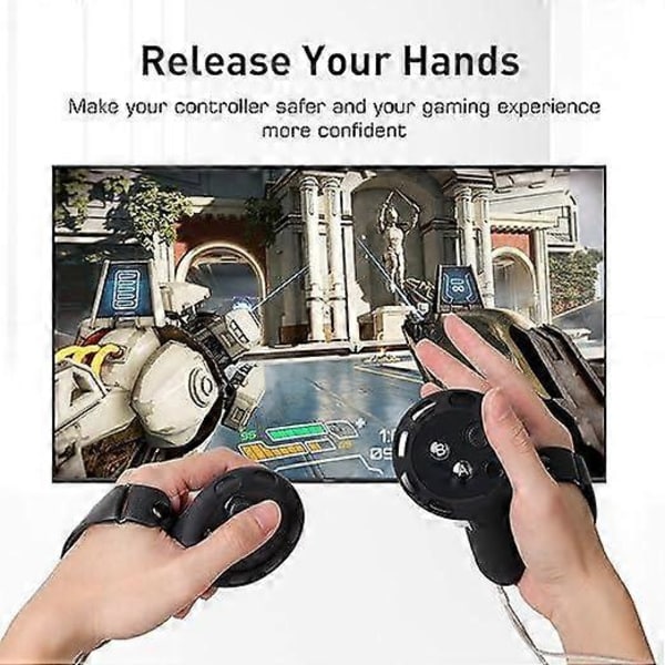 Design Controller Grips Tilbehør til Quest 3, Silikone Grip Cover VR Touch Controllers Beskyttere
