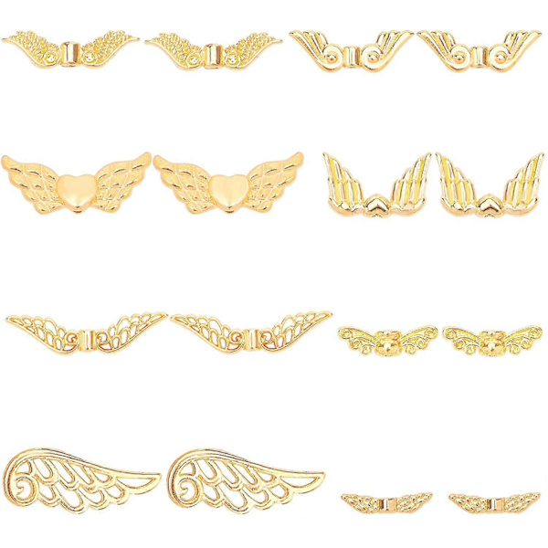 1Ask Tibetan Style Legering Vingbeads Guld 32x6x2.5mm Hål: 1mm 160st/ask