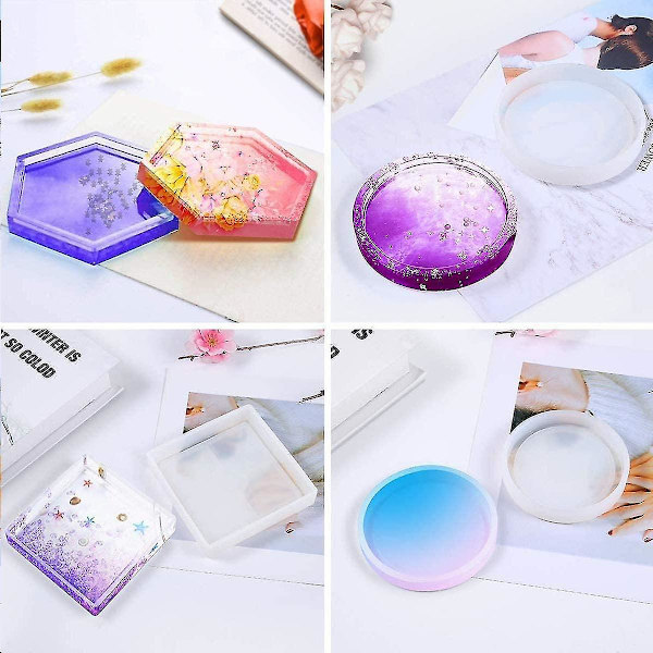 Silikoneform Støbeform Resin, DIY Resin Silikoneformsæt, Resin Støbning Til Boligindretning DIY