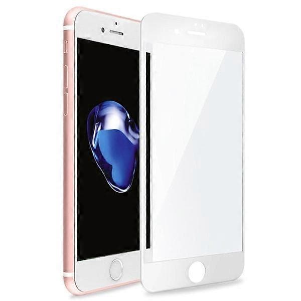 Näytönsuoja iPhone 8 Plus Karkaistu lasi Valkoinen