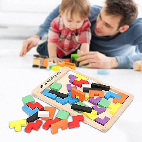 Ritoeasysports Puslespil Legetøj Træ Farverigt Børn Puslespil Jigsaw Legetøj Byggeklods Pædagogisk Legetøj Tidlig Uddannelse Puslespil Legetøj