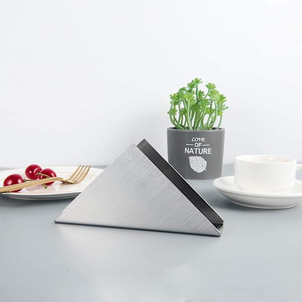 Cocktail Serviet Holder Rustfrit Stål Fritstående Drikkevare Serviet Dispenser Til Køkken, Restaurant, Bordplade