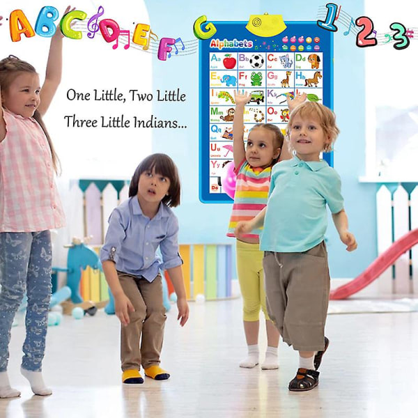 Elektronisk veggplakat Interaktivt alfabet Småbarn Førskole Pedagogiske spill Læringsaktiviteter for barn Bursdagsgaver Leker Alphabet animals