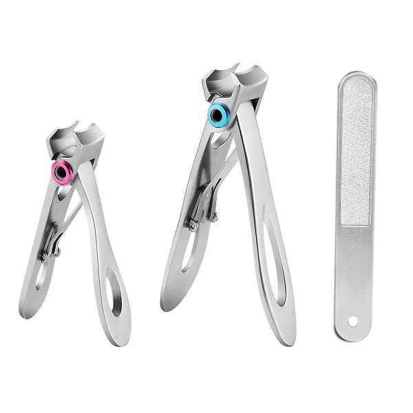 Nagelklippare för tjocka naglar, fingernaglar tånaglar klippare, nagelklippare set för vuxna män kvinnor Grey