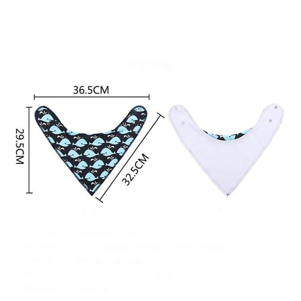 4 stk. Baby Savlesmækker Bandana Bidering, Bomuldsbandana til Baby set 2
