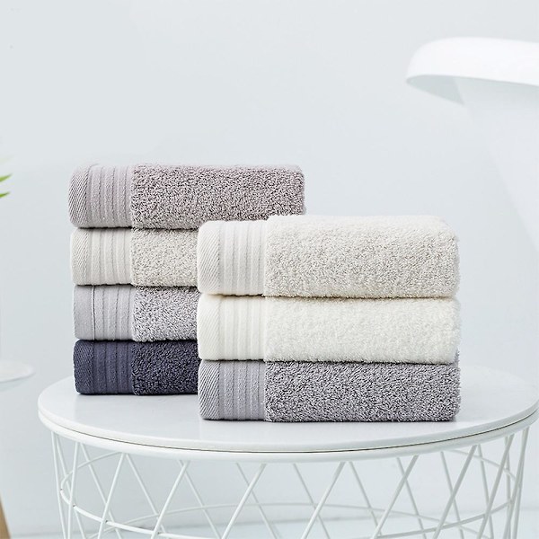 Handduksset med 3 handdukar 13,3\" X 29,5\" färg: mörkgrå | Ren bomull | Maskintvättbar hög absorptionsförmåga Combination 4
