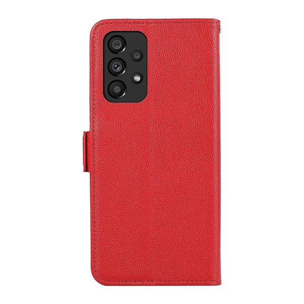 Side-Magnetisk Litchi PU Etui til Samsung Galaxy A53 5G Red