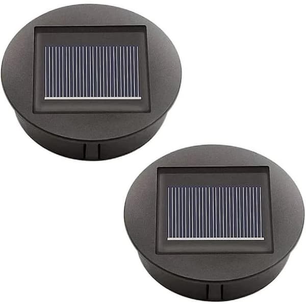 2 Pakke Solcellelys Erstatning Med Led Solcellepanel Erstatningsdeksel Utendørs Belysning Hagedekor