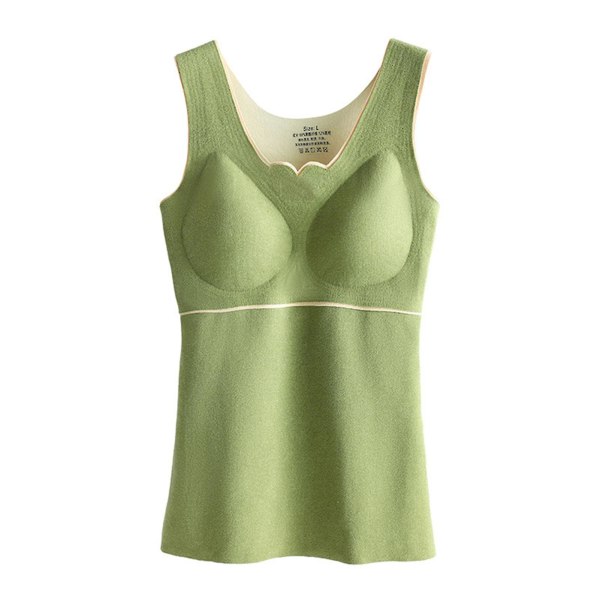 Inner Fleeces Termisk Väst Bästa Termiska Underkläder För Flickor Ärmlös Intima Toppar XL Green