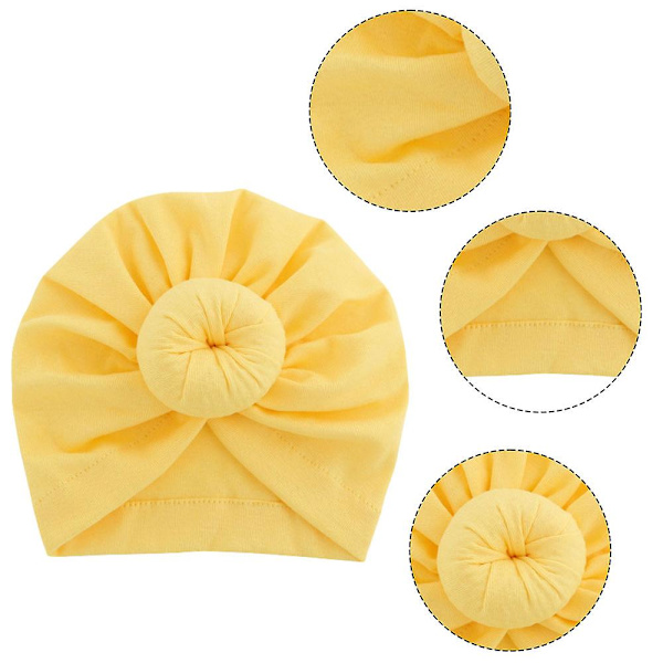 Baby Bandana Nyfødt Pige Hue Småbørn Bean Bandana Boheme Donut Hue set1