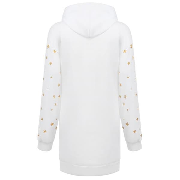 Dame Jule Pullover Hættetrøjer Løs Casual Langærmet Sweatshirt Black L