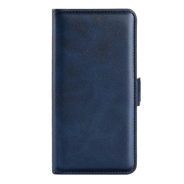 Til OPPO Reno7 5G / Find X5 Lite Dobbeltsidet Magnetisk Flip Læder Cover (Sort) Dark Blue