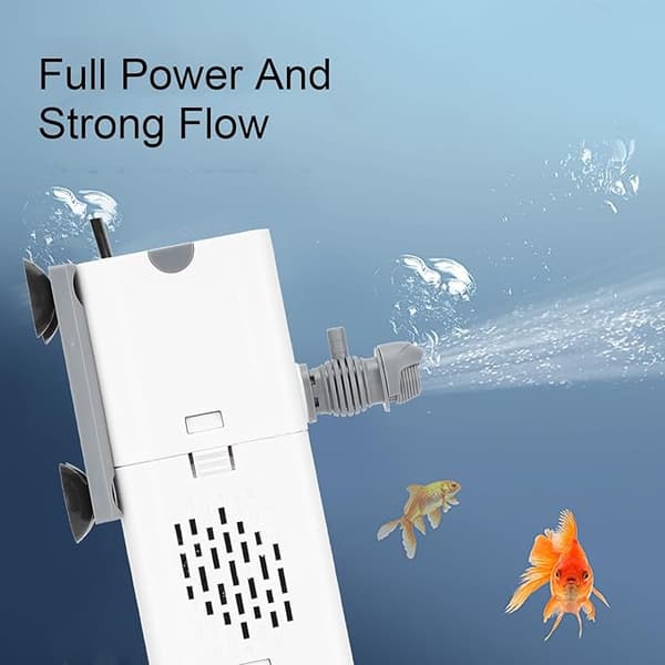 Akvariumfilter, Multifunktionellt Akvariuminternfilter Säkert Akvariefilter Dränkbart Akvariefilter