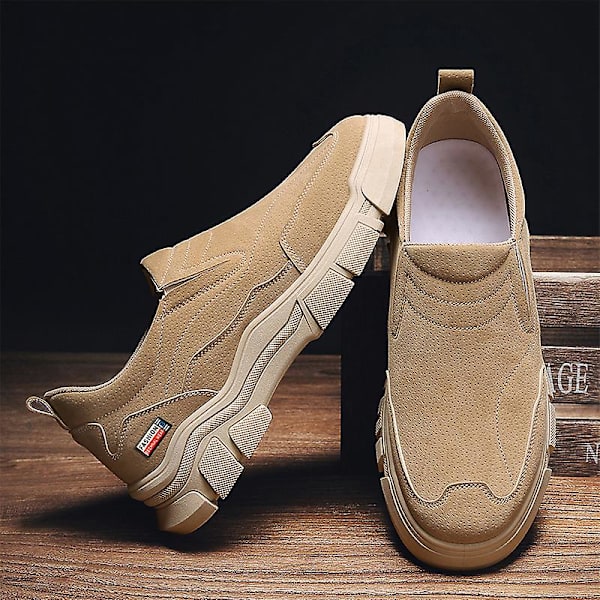 Herr Casual Skor Mode Halkfria Skor Fr8108 Khaki EU 41