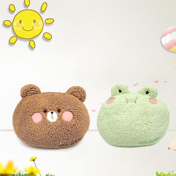 13,7\" Plush Groda Kudde, Mjuk Groda Björnar Fylld Djur Söta Plushies Cartoon Dock Kramande Kudde Hem Kudde Dekoration Födelsedagspresent, för Barn