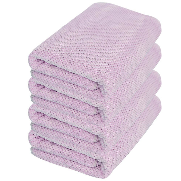 Hurtigtørkende Badehåndklesett (70*140cm) Svært Absorberende, Teksturert Vev Badehåndklær. (sett med 4, grønn) Light purple
