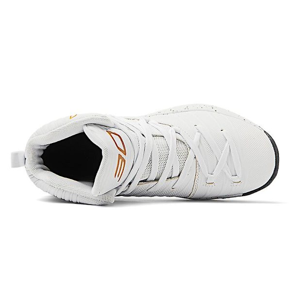 Herre Basketballsko Lett Pustende Gåsko Atletiske Motesneakers 3D2106 WhiteGold EU 41