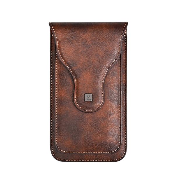 Mobiltelefon Bältesväska Herr Midjeväska Universal Bältesväska Holster Fodral Passar Brown