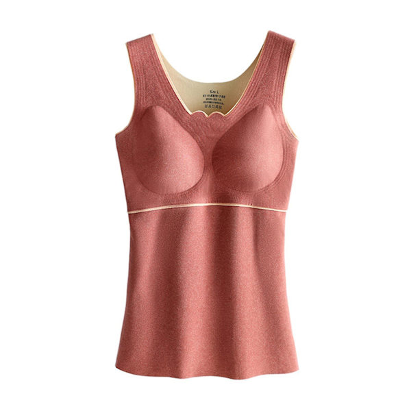 Indre Fleece Termovest Bedste Termoundertøj Til Piger Ærmeløse Intime Toppe 2XL Pale Mauve